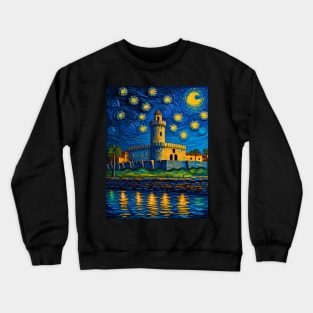 Castillo de san marcos in starry night Crewneck Sweatshirt